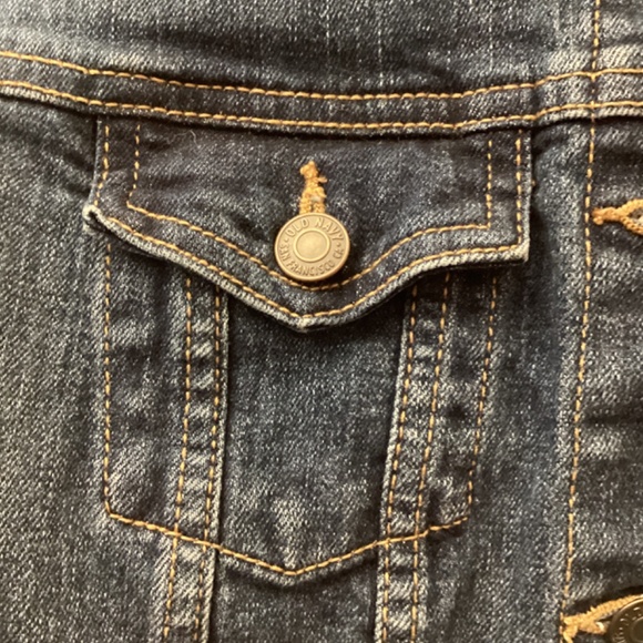 Old Navy dark wash denim jean jacket, size M Medium - Picture 2 of 7